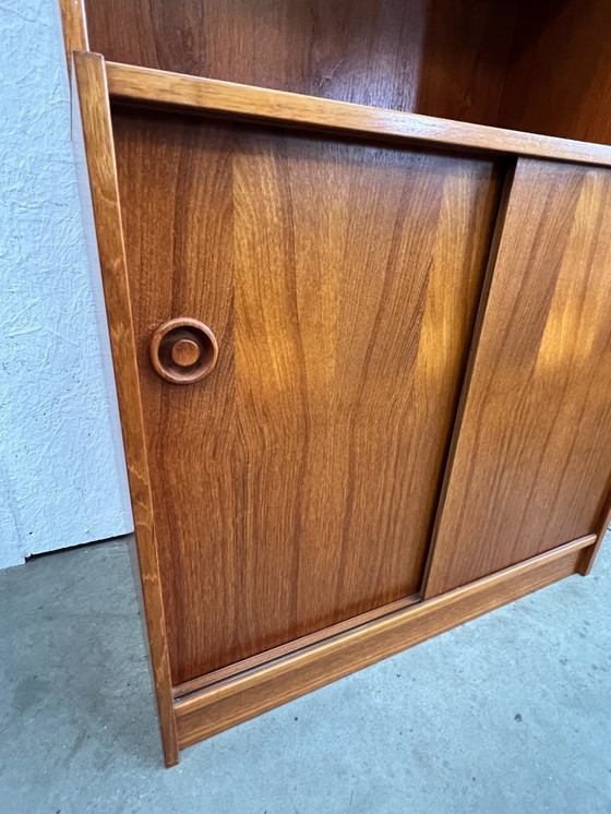 Image 1 of Vintage Highboard, Wandmeubel. Denemarken 1970's