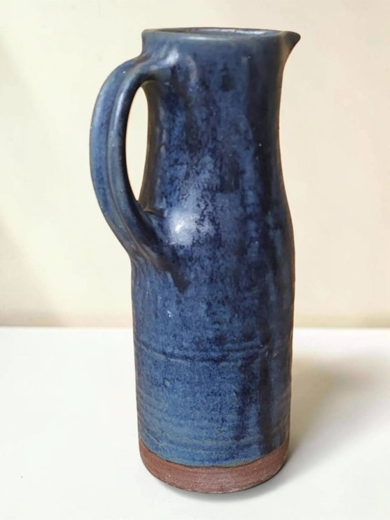 Stoneware jug J&N Pierlot Ratilly / Puisaye. 1960s. – Glass & Decanter, Porcelain, Vintage (photo 4 of 10)