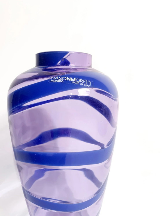 Vaso in vetro di Murano modello Snake di Nason Moretti, anni '90 – Vasi, Modern (photo 8 of 11)