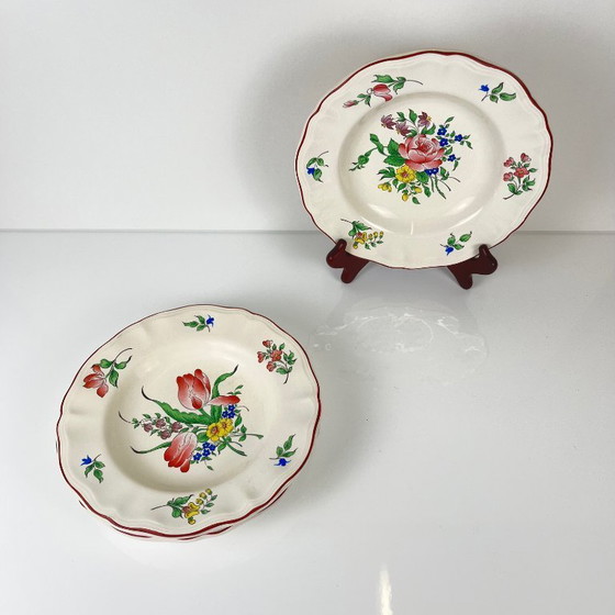Image 1 of Set of 3 KG Lunéville "Réverbère" soup plates