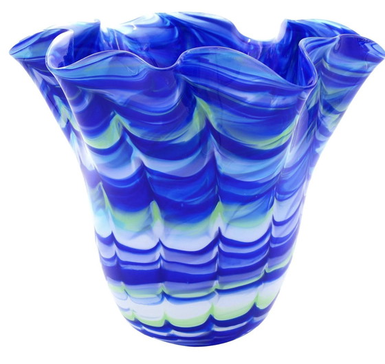 Image 1 of Blue Vase Murano Glass