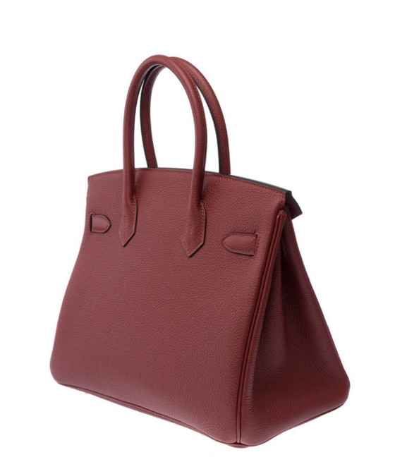 Image 1 of Borsa HERMES Birkin 30 in cuoio rosso - 103349