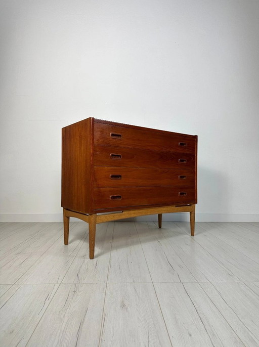 Vintage Deens Design Teakhouten ladekast van Arne Hovmand-Olsen voor Mogens Kold, jaren 60