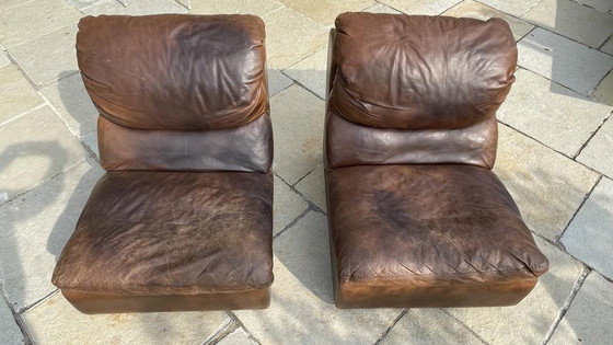 Ensemble de Fauteuils Vintage en Cuir de de Sede, années 1970 – Leather, Design (photo 5 of 8)