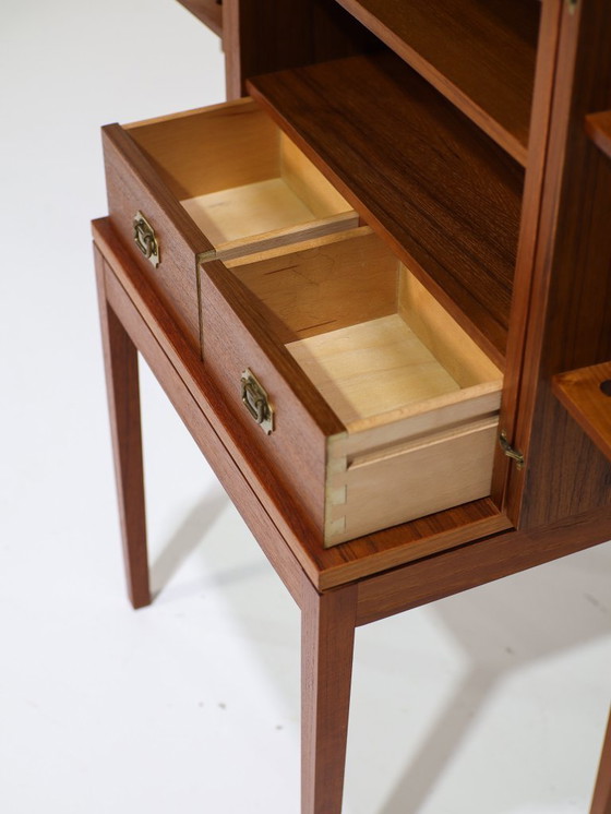 Image 1 of Mobile bar/pipe di Henning Korch in teak, danese, anni '60