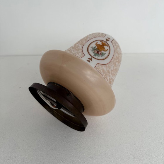 Image 1 of Deckenlampe mit Blumendekor 1910/1920