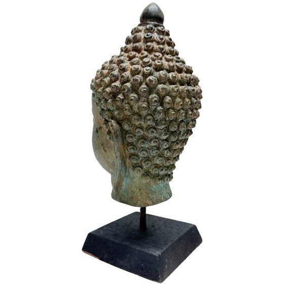 Testa di Buddha Antica in Bronzo – Thailandia – XIX Secolo – Lotto 452 – Sculture, Bronze (photo 6 of 8)