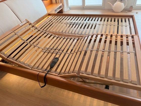 Poliform Morgante – Exceptionnel Ensemble de Chambre en Noyer Massif – Lits 2 places, Wood (photo 4 of 10)