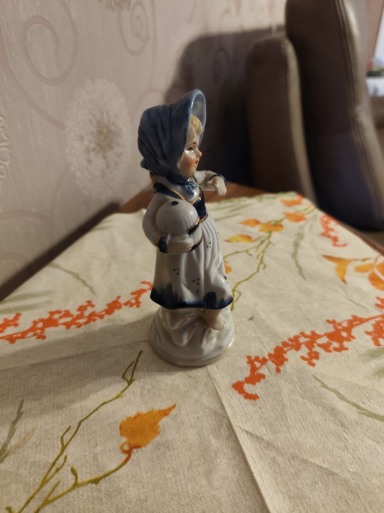 Figurine vintage en porcelaine, Objets déco, Bleu (photo 3 sur 6)