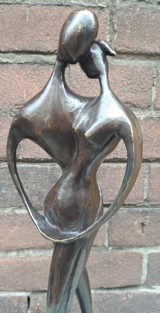 Image 1 of Sculpture en bronze « Connectés »