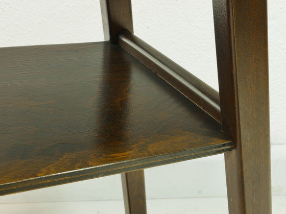 Image 1 of Vintage eiken bijzettafel - jaren 60, Duitsland