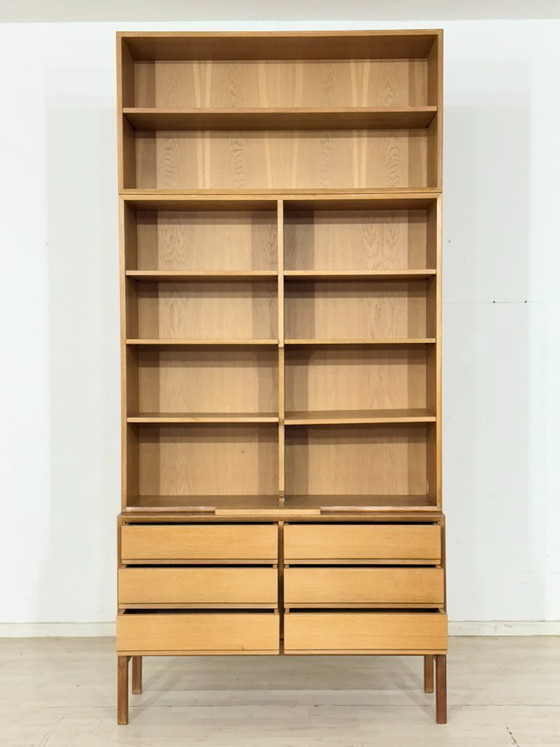 Image 1 of Mid-century classic: IKEA MTP shelf / highboard / sideboard – oak – design Marianne Richter