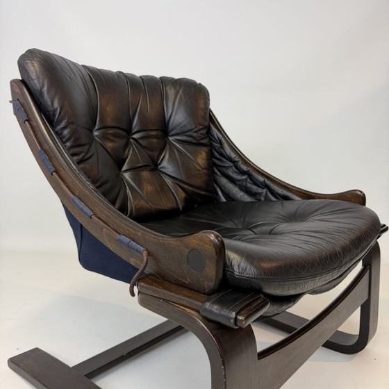 Kroken armchair by Åke Fribytter for Nelo Möbel, Leather (photo 5 of 18)