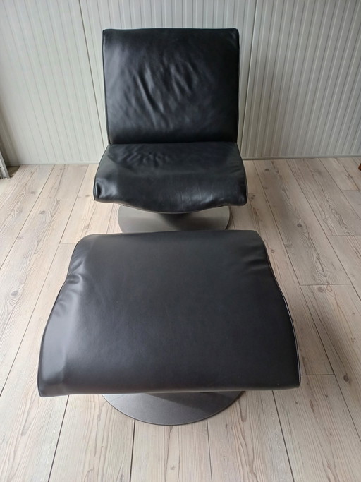 Fauteuil de relaxation Novastyl avec pouf