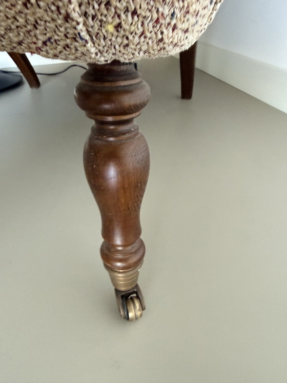 Image 1 of Kwalitatief zeer goede klassieke fauteuil met mooie stof van Designers Guild. 