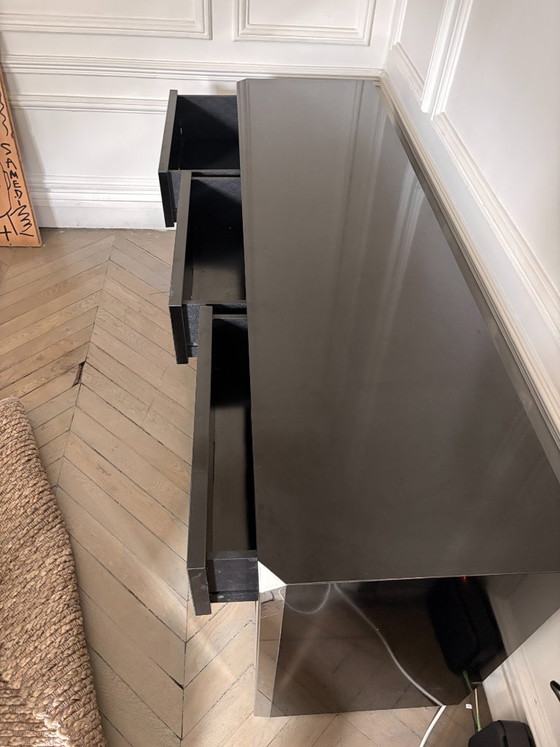 Enfilade Willy Rizzo Pour Mario Sabot 1970 – Buffet bas, Metal, Wood (photo 7 of 9)