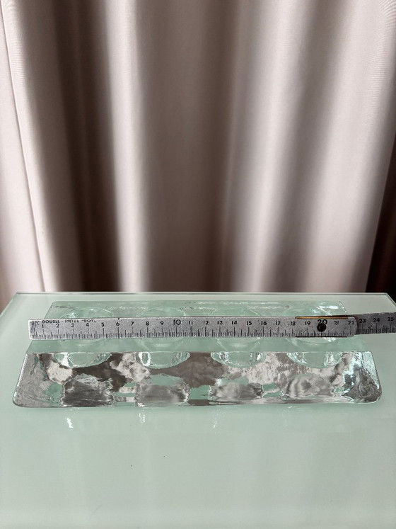 Portavelas de cristal para cuatro velas de té, transparente, Vidrio, Modern (foto 3 de 8)