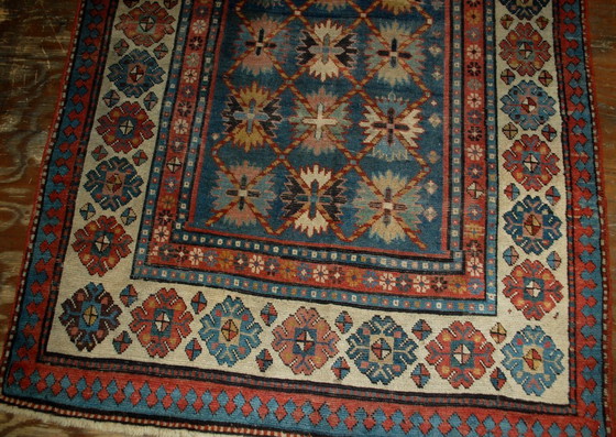 Image 1 of Alfombra antigua caucásica Talish hecha a mano, 131 cm x 271 cm (4,3' x 8,9'), década de 1880 - 1B514