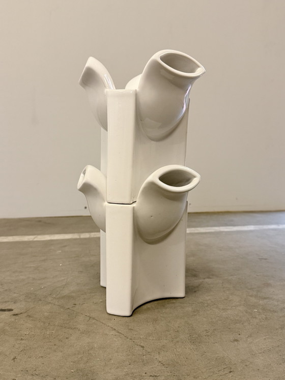 2X Jan Van Der Vaart Stackable Vases - 1973 & 1975 – Ceramic (photo 9 of 10)