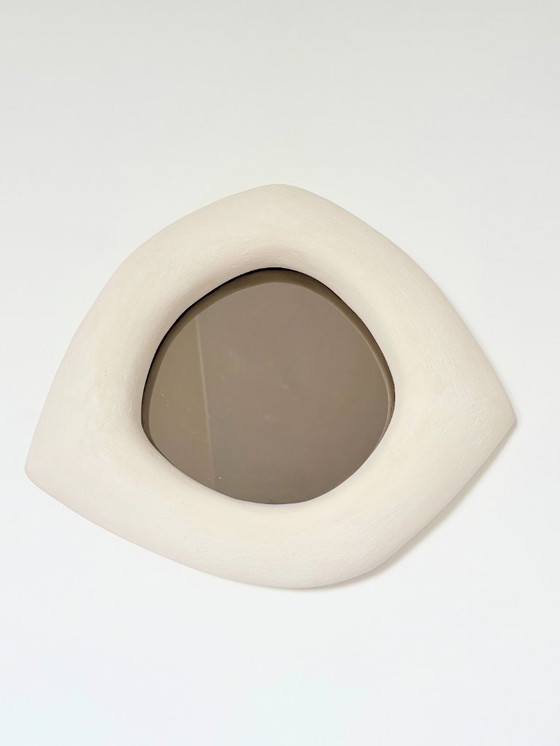 Image 1 of Franse hedendaagse keramische spiegel, "Infinito" van Renzo Maar