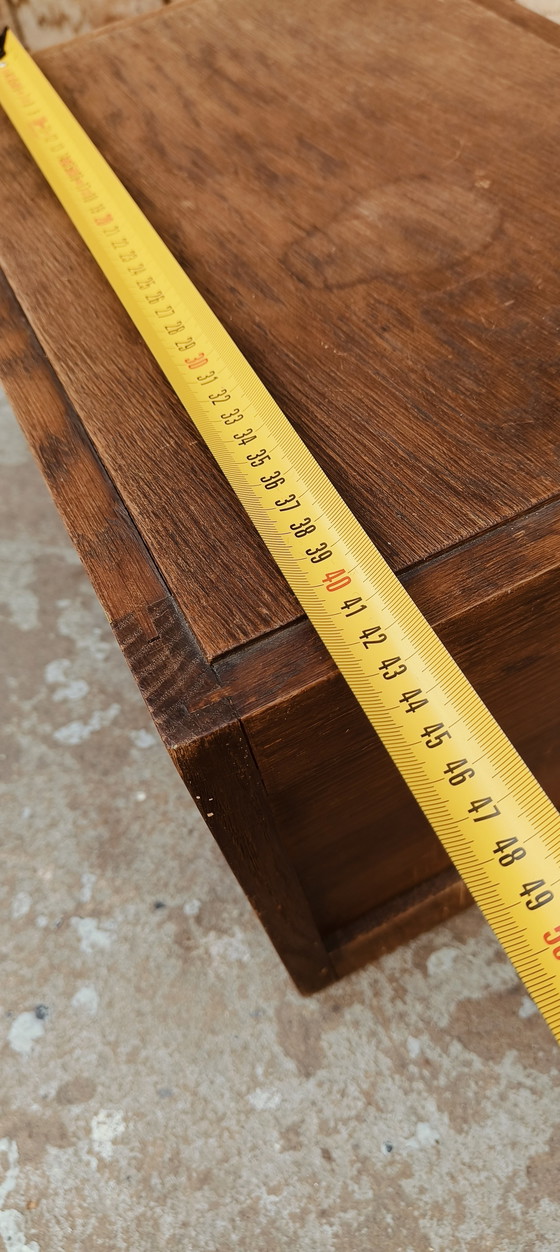 Image 1 of Mobile schedario da scrivania vintage in legno anni '20 New Objectivity