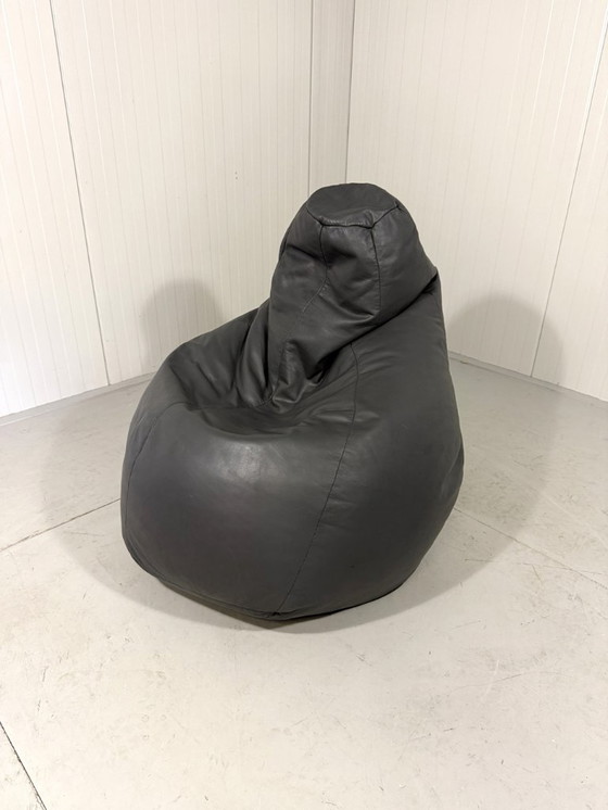 Image 1 of Pouf en cuir Zanotta Sacco grand modèle, années 1980