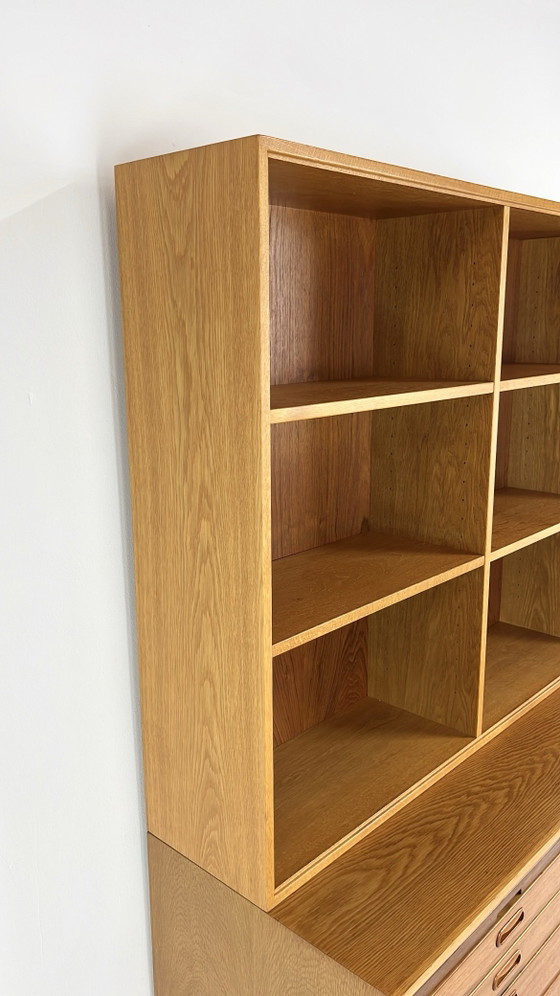 Swedish Vintage Teak Veneer Bookcase – Storage cabinet, Wood, Mid Century Modern (photo 11 of 15)