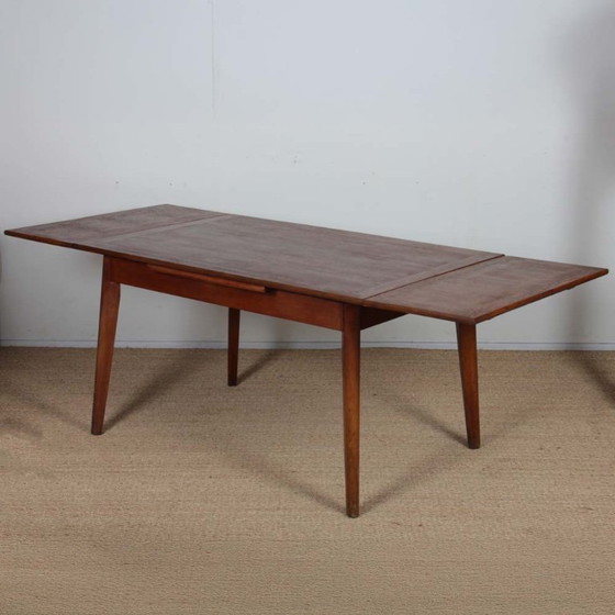Image 1 of Extendable oak dining table from the 1950s