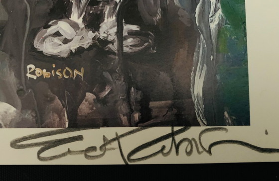 Image 1 of Firmada y numerada a mano por Eric Robison: "Extático". Litografía de 2002 con certificado de autenticidad. Litografía