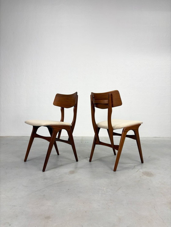 Image 1 of Set Mid-Century Eetkamerstoelen van Topform