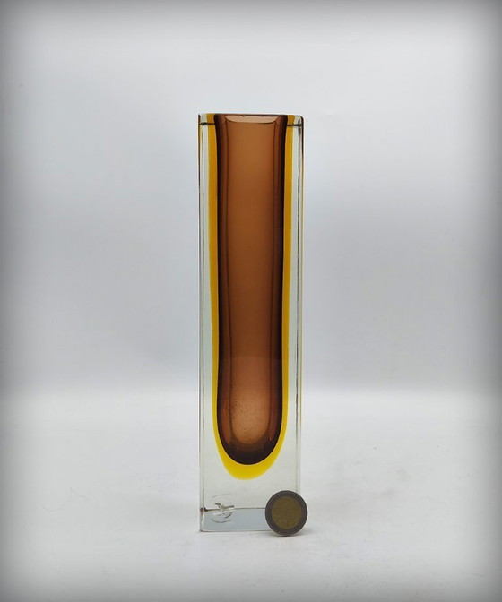 Image 1 of XXL Sommerso Vase By Flavio Poli, Murano, Italy, 1950s