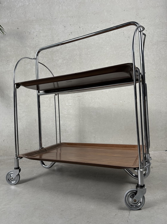 Image 1 of Carrello di servizio pieghevole vintage - Gerlinol