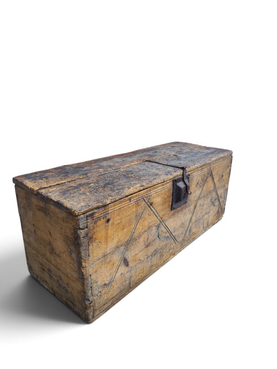 Baule italiano dei primi del XIX secolo – Armadi contenitori, Iron, Wood (photo 3 of 10)