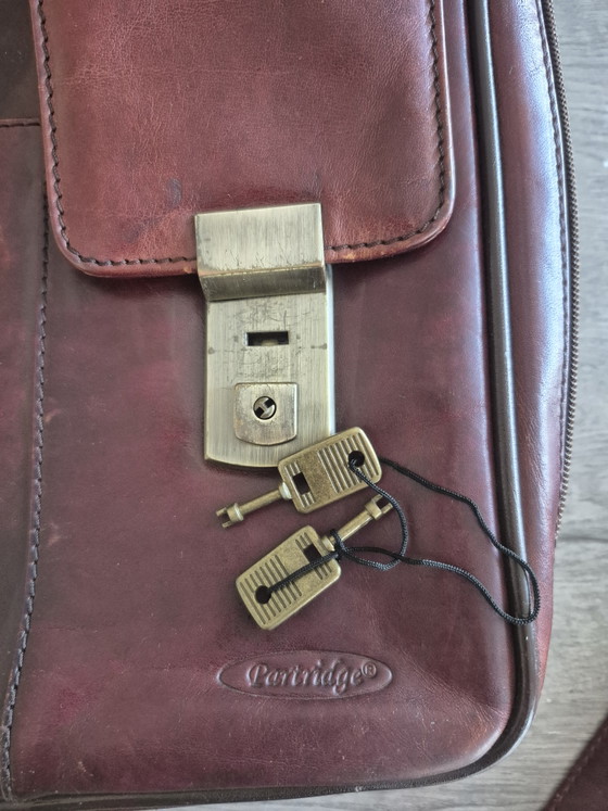 Image 1 of Sac pour ordinateur portable en cuir de perdrix