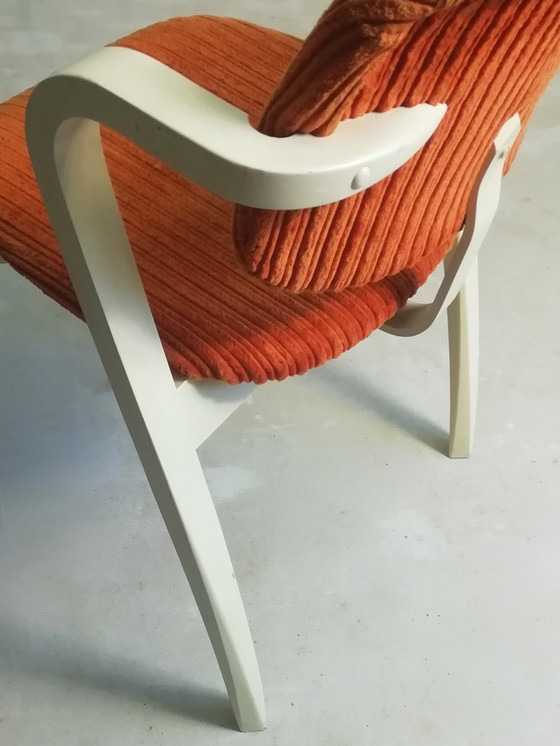 Image 1 of Orig. Asko Ilmari Tapiovaara Aslak Sedia 1946 FIN anni &#39;70 Sedia Arancione Artek