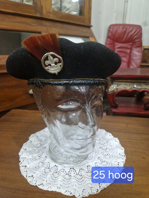 Testa di vetro con basco