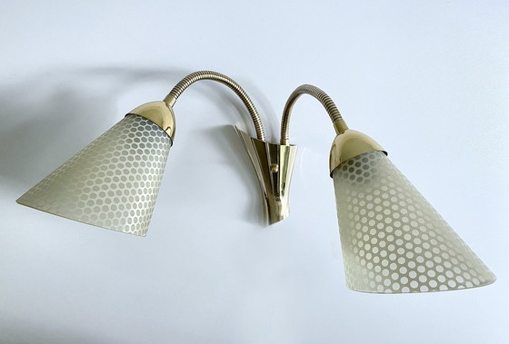 Image 1 of Mid Century  Double Wall Light, 1950S