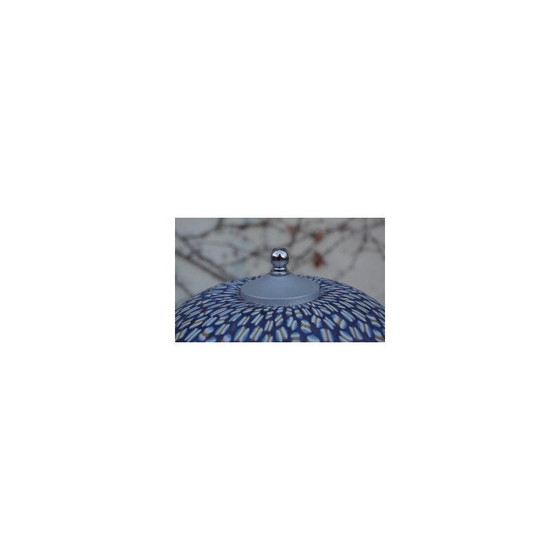 Image 1 of Set of vintage hand-painted glasses, bowls and lamps, 1990s