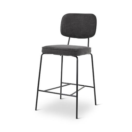 Chaises de comptoir anthracite, 2 pièces