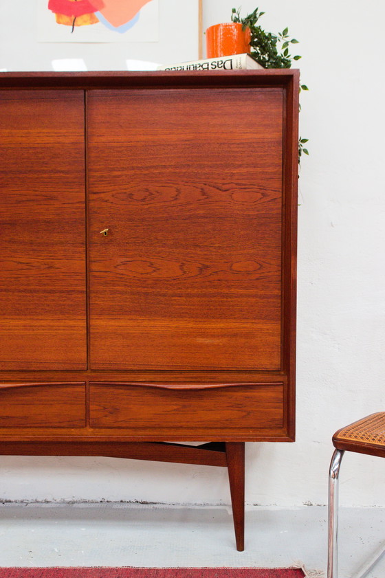 Image 1 of Vintage Teak Highboard Sideboard Midcentury Danish