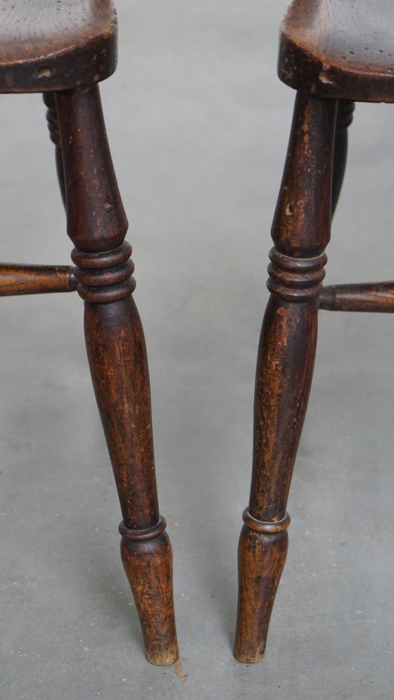 Image 1 of 6 x Antiker englischer Oxford Ess-/Küchenstuhl