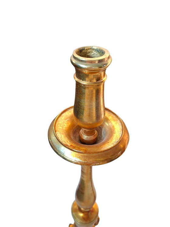 Image 1 of Prestigioso par de candelabros barrocos para altar