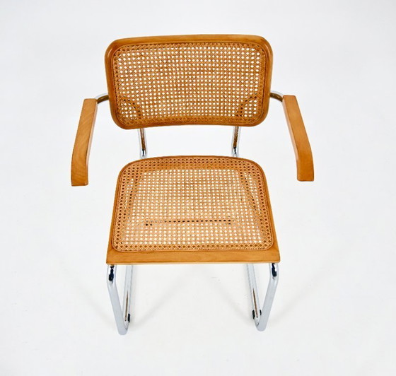 Image 1 of Eetkamerstoelen Stijl B32 van Marcel Breuer, Set van 4