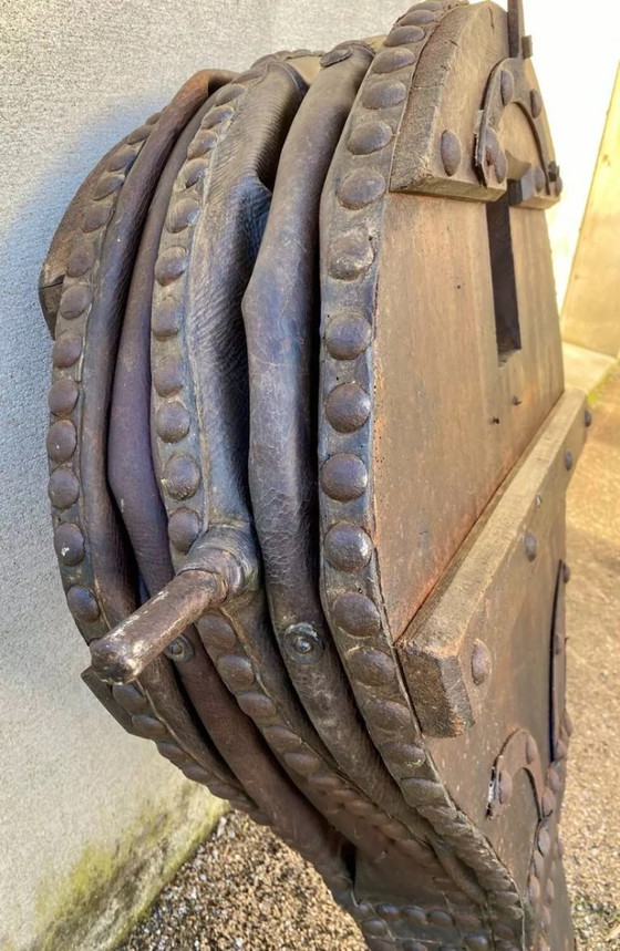 Image 1 of Large blacksmith's bellows made of genuine wood and leather