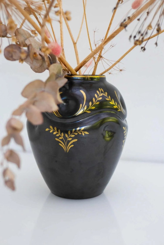 Vaso in Ceramica Art Déco di Harald Östergren, Upsala Ekeby, Svezia, 1935 – Vasi, Porcellana, Art Deco (photo 4 of 14)