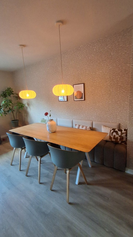 Table de salle à manger Studio Henk 220x90 – eettafels, Wood, Metal