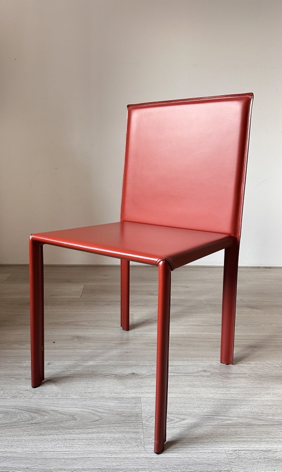 6x Kristalia Slim Design Esszimmerstühle – Leather (photo 6 of 13)