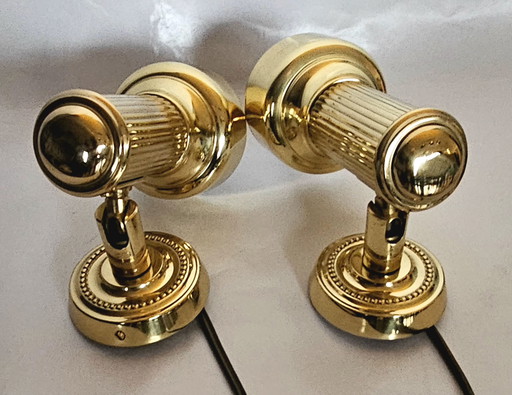 OMI Leuchten Spotlights | Brass | Hollywood Regency Ca. 1970 | Original