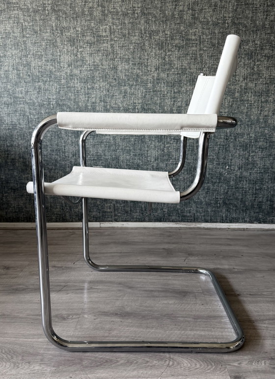 Image 1 of 6x Vintage Mart Stam S34 Chairs by Linea Veam, Italy, ca80s