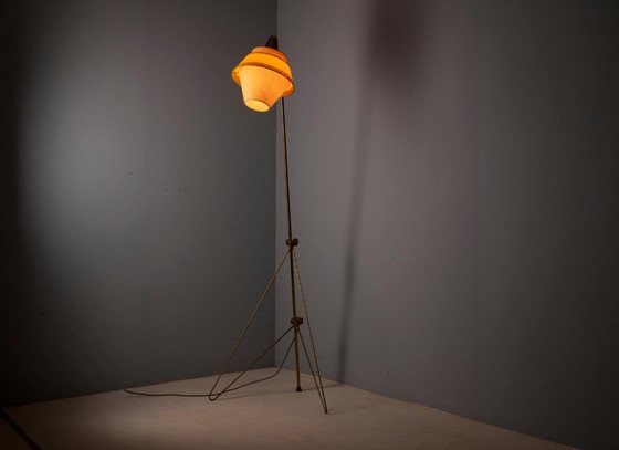 Lampada da terra vintage di Josef Hůrka per Napako, anni '50, Cecoslovacchia, 160 × 32 × 32 cm (photo 6 of 11)